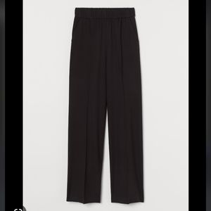 Wide Leg Pull On Cropped Pants